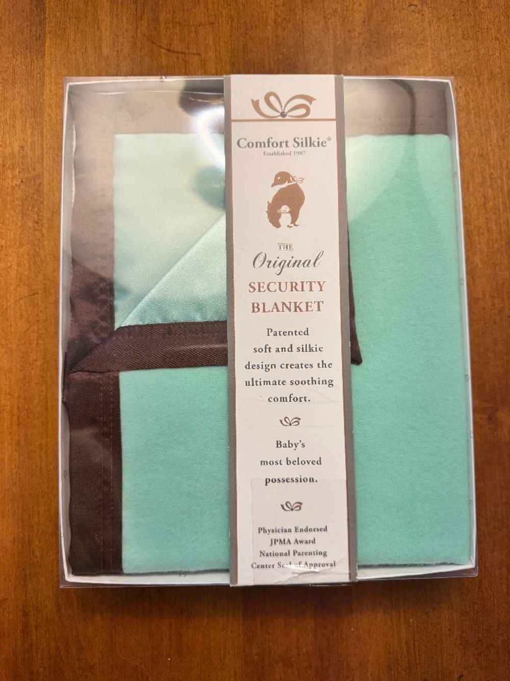 Vintage New in Box Comfort Silkie The Original Security Blanket Satin & Flannel